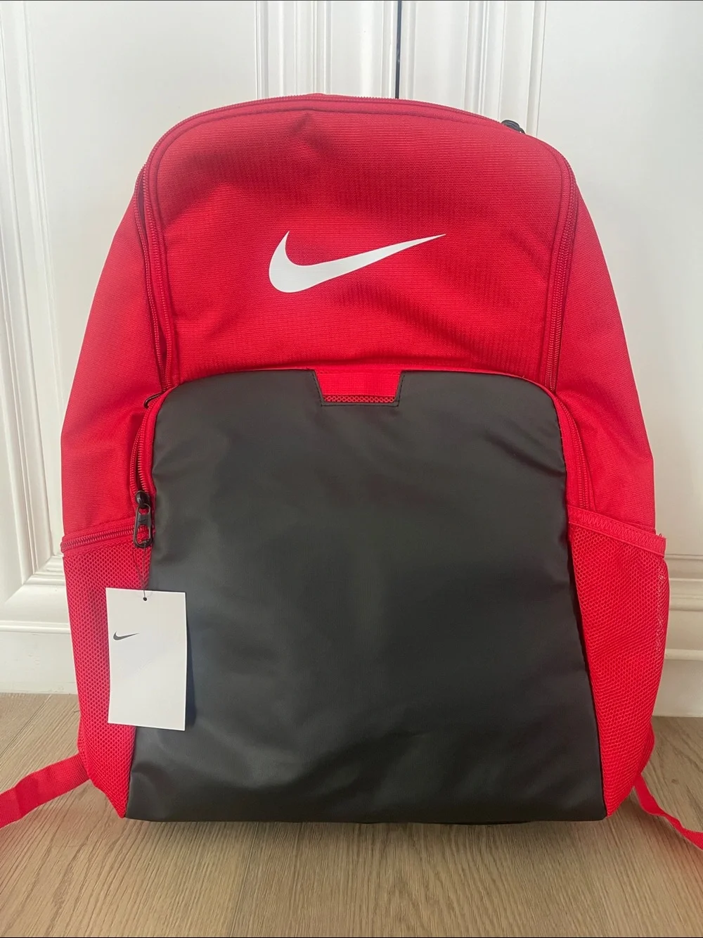 nike brasilia backpack red xl Medium Dual adjustable shoulder straps Nike Brasilia Backpack BA5954 -